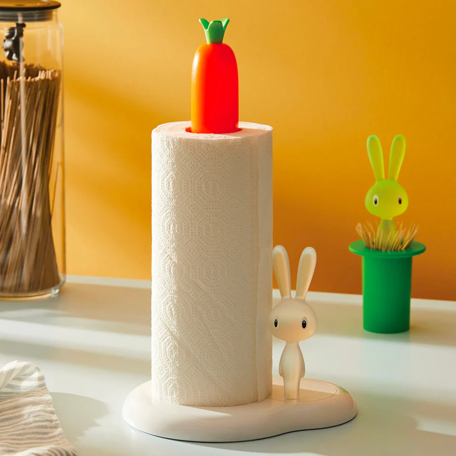 Bunny & Carrot Kitchen Roll Holder - Image 2