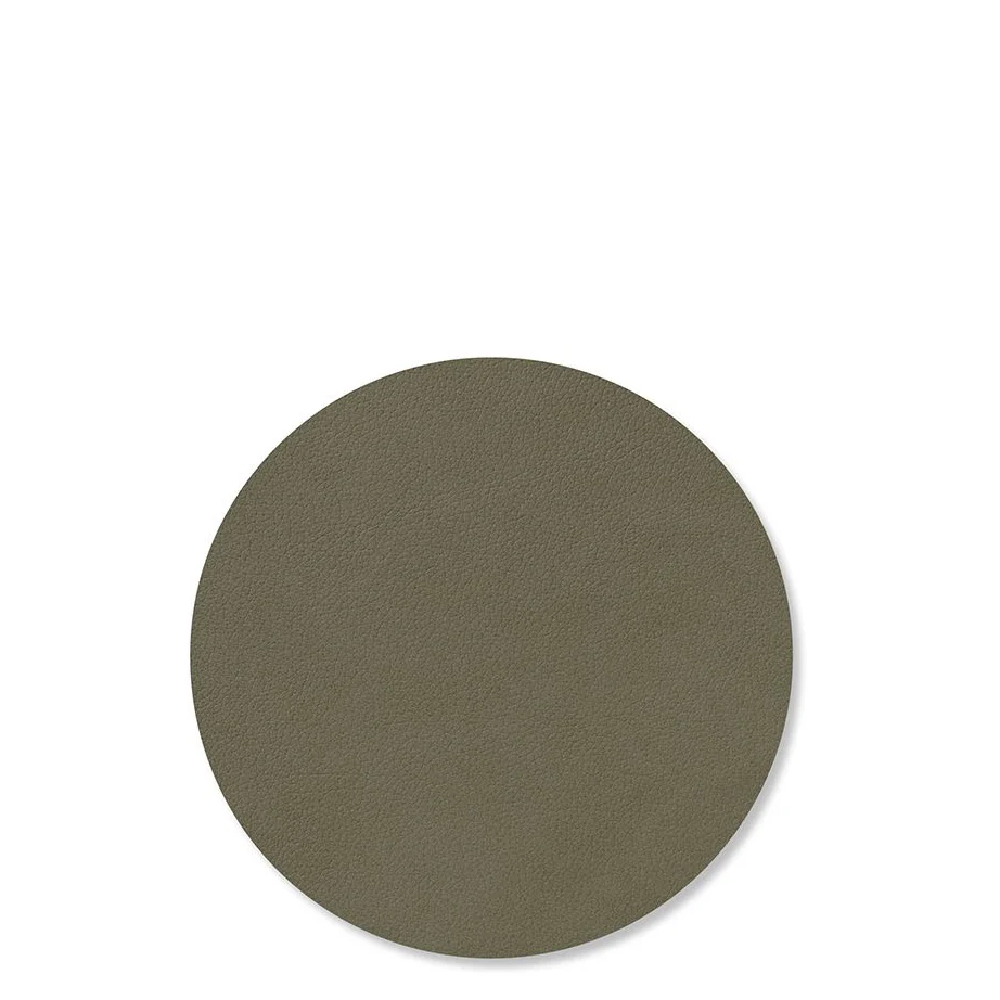 Round Nupo Leather Glass Mats - Image 3