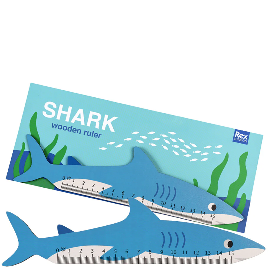 Shark Wooden Ruler